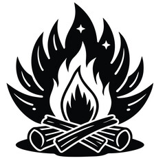 campfire icon vector icon