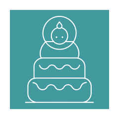 Baby cake icon