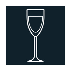 Wine glass outline
