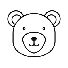 Bear head outline