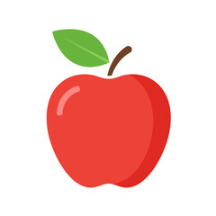 Fototapeta premium Crisp Red Apple A Symbol of Health and Knowledge