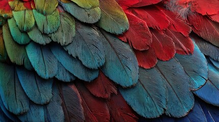 Obraz premium Vibrant Closeup of a Colorful Toucans Striking Feathers, Ideal for HighImpact Marketing Campaigns, Evoking Energy and Excitement.