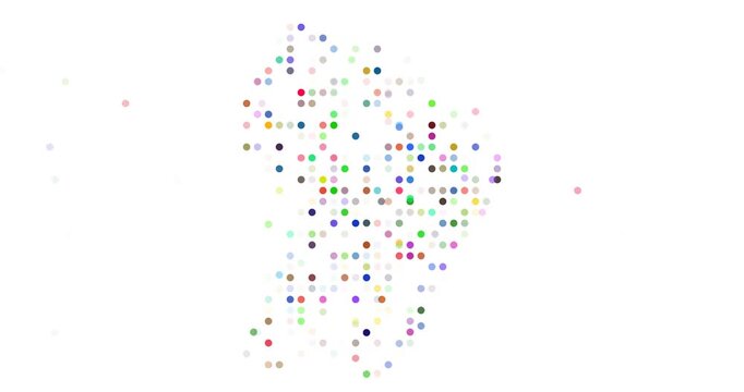 Futuristic Circle Animation Mapping French Guiana