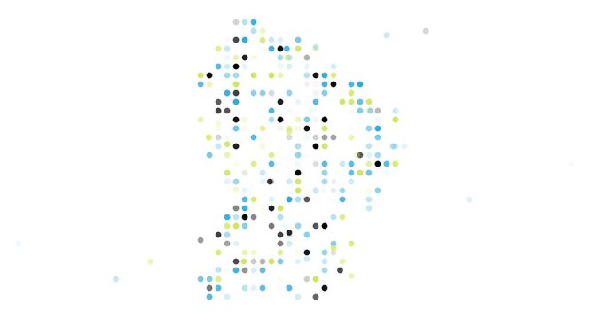 Dynamic Circle Flow Constructing French Guiana Map