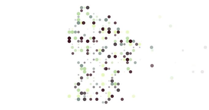 Identity Through Circles of French Guiana Silhouette