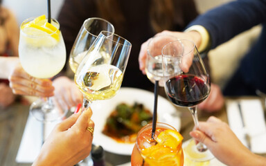 Friends having a toast 