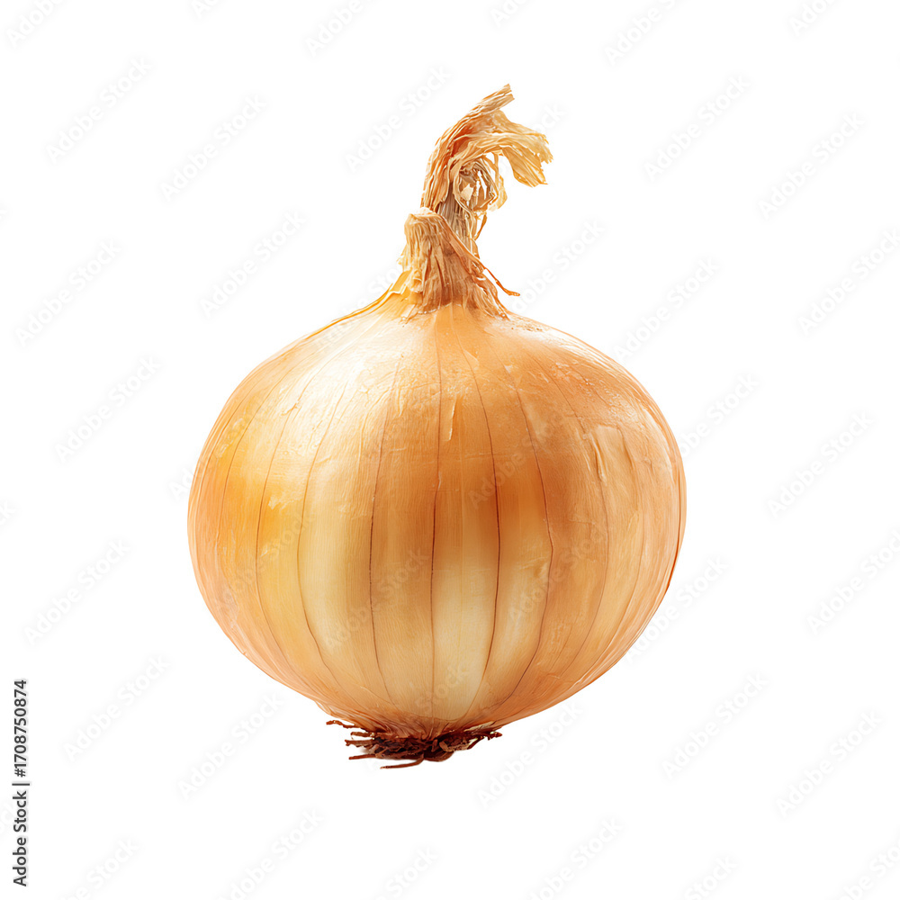 Poster a fresh onion. isolated on a transparent background