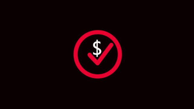 glowing neon color message update box animation icon conversation notice receive massage animated sign symbol on black background.sending SMS .