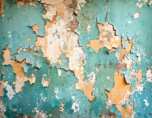 Peeling Paint on an Old Wall Texture.