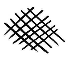 Intersecting lines doodle drawing, Doodle line isolated on Transparent background