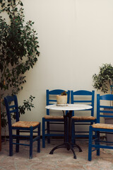 outdoor cafe in Greece
