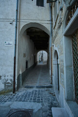 Fototapeta premium Streets and daily life in Alberona historic village in Italy