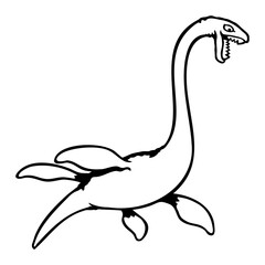 Evil Plesiosaur Dinosaur Predator Dangerous Water Swimming Pinniped Dino