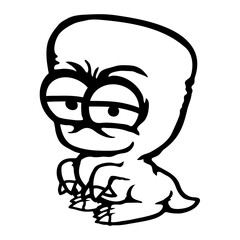 Dino Big Head Monster Alien Crazy Evil Dinosaur