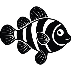 clownfish  nemo style  vector icon