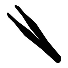 Find black tweezers for beauty routine and medical use precise grip and hair removal tool set