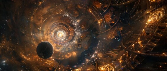 Abstract space cosmic structure