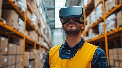 VR Warehouse Worker Inventory. - Powered by Adobe