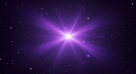 Purple light burst abstract background