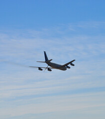 Military tanker aircraft designed for in-flight refueling. Boeing KC-135 Stratotanker