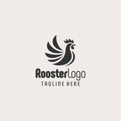 Obraz premium Distinctive Morning Rooster Logo Design