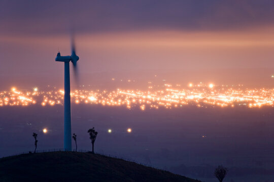 Wind turbines in New Zealand