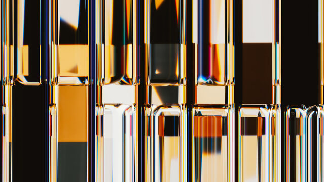 Vibrant abstract glass texture with striking color pattern