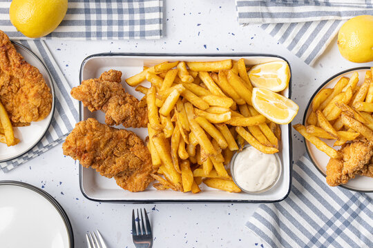 Fried Chicken And French Fries