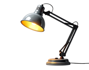 Firefly_Desk Lamp PNG – Transparent Workspace Accessory