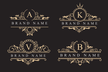 set of vintage labels
