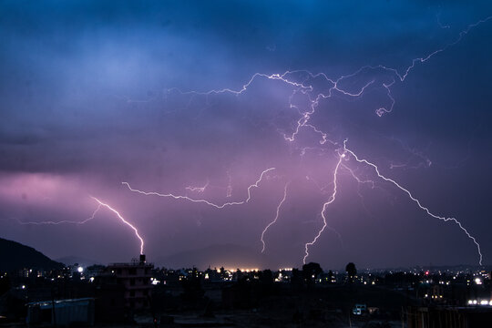 Light and Thunder During Rainy Season