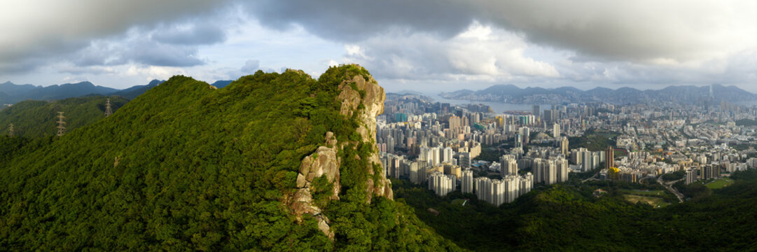 Lion Rock Hong Kong City