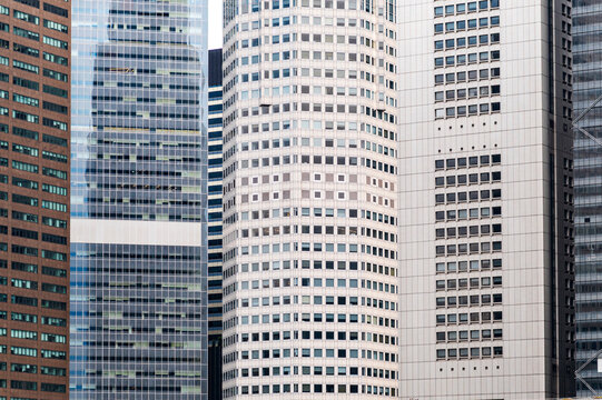 Repetitive vertical office building patterns 