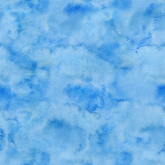 Hand drawn watercolor seamless pattern. Watercolour abstract paint background.