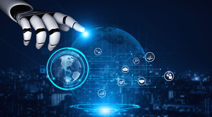 AI artificial intelligence drives data analytics with predictive models, smart dashboards, and virtual assistant insights for data-driven business decisions. Vouch