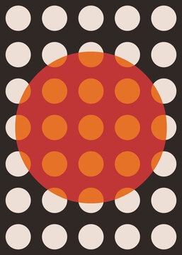 Poster design with abstract circles