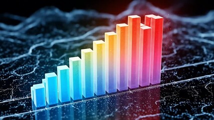 Crystalline Binary Code Animation on a Particle Background - Powered by Adobe