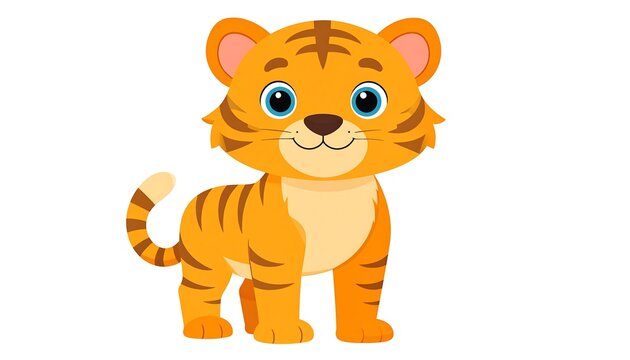 Cute cartoon tiger