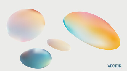 Abstract Colorful Blobs for Contemporary and Modern Design Aesthetics and Applications