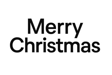 Fototapeta premium Merry christmas lettering over transparent background