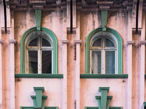 Historic Building With Green Accents