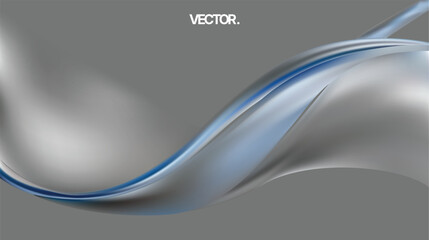 A fluid abstract design with a striking blue accent, ideal for modern media applications