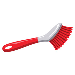 Colored cleaning brush icon isolated in vector style. Great for housekeeping, cleaning service, janitorial, maintenance, and professional visuals.