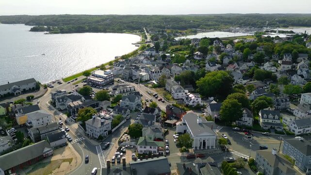 Sunny summer day in Gloucester Massachusetts 