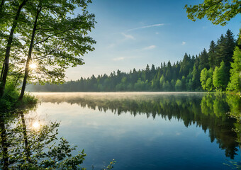 lake in the forest