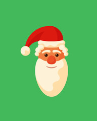 Separate head of Santa Claus