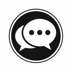 Obraz premium Flat Chat Icon