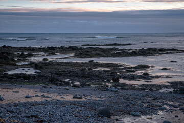 Views from the Ytri Tunga beach, Iceland
