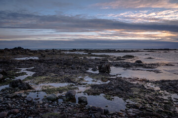 Views from the Ytri Tunga beach, Iceland
