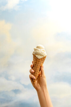 Ice Cream Cone in Hand